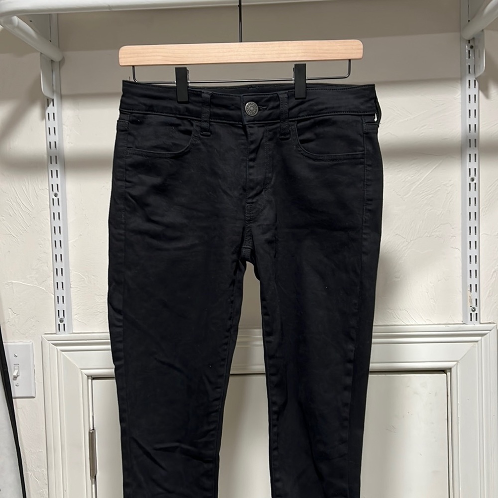 American Eagle Black Jeggings Size 6 xshort